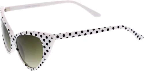 Vista 4 de zeroUV - Women's Retro Polka Dot Oversize Cat Eye Sunglasses 54mm