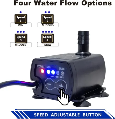 Vista 3 de Bomba Automática de Sumidero Pequeña para Deshumidificador, Elevación de 13 Pies, Control de Flujo de 4 Niveles, Bomba de Agua Sumergible con Sensor