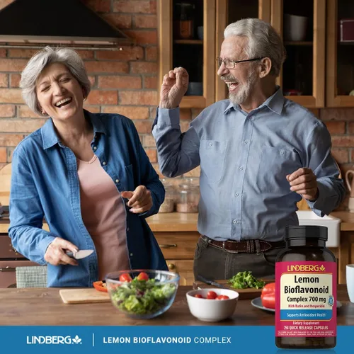 Vista 5 de Lindberg Complejo bioflavonoide de limón 700 mg 250 cápsulas Suplemento con rutina y hesperidina Sin OMG, sin gluten