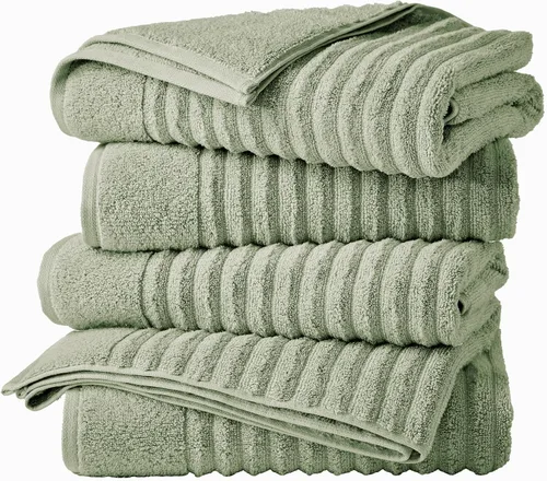 Vista 15 de Great Bay Home Juego de 6 toallas de mano – Toallas 100% algodón – Toallas absorbentes y de secado rápido para el baño (Duna)