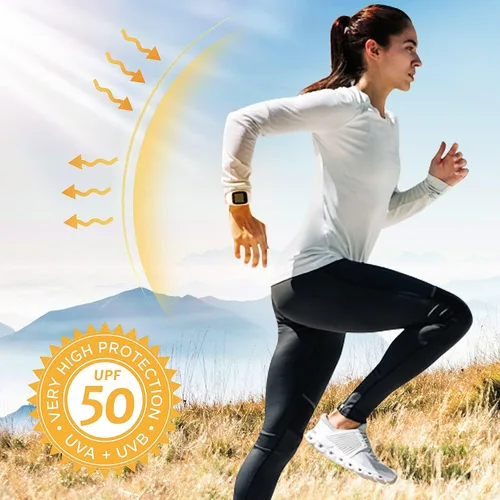 Vista 3 de Women's Long Sleeve UPF 50+ UV Sun Protection Shirts Rash Guard Swim T-ShirtHoodie Quick Dry for Outdoor Hiking