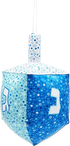 Vista 5 de The Dreidel Company Hanukkah Dreidel inflable, decoraciones de fiesta y eventos de Januka, 24 pulgadas de alto (paquete de 2)
