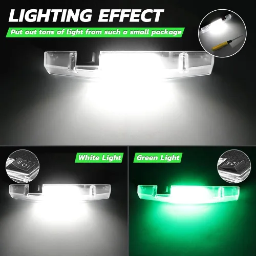Vista 2 de Nibright UTV - Luz interior de cúpula para UTV, accesorios universales para UTV, Polaris RZR Ranger Can-Am Defender, ATV, camión, automóvil