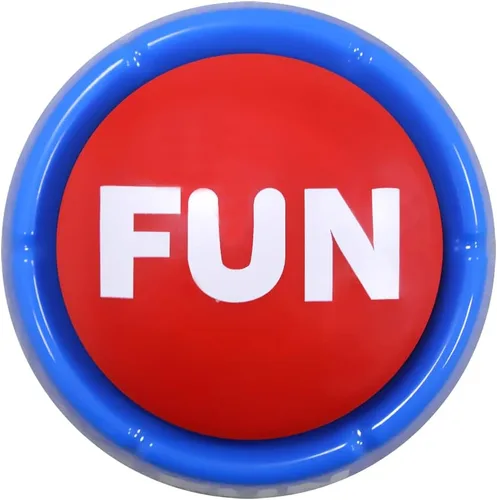 Vista 3 de Talkie Toys Products Botón divertido – Cuenta con frases divertidas – Botón parlante para aliviar el estrés, regalos divertidos y más