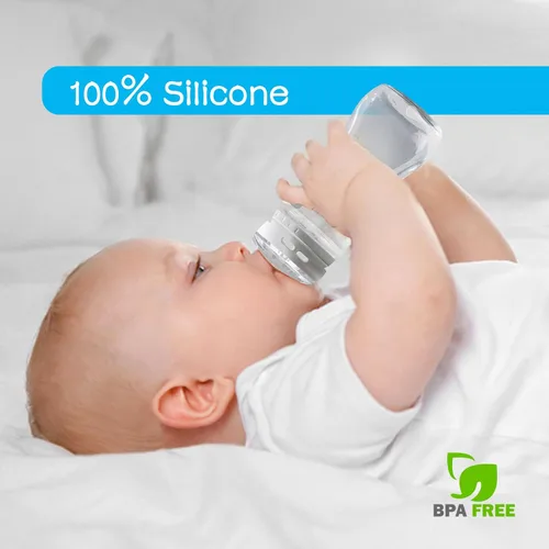 Vista 6 de Paquete de 4 Tetinas de Silicona para Biberones Anticólicos Natural Start y Biberones Anticólicos Avanzados y Biberones C to Natural y Biberón NUK