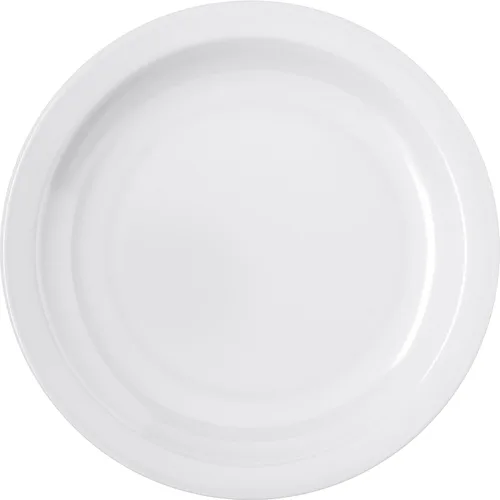Vista 2 de Carlisle FoodService Products Dallas Ware - Plato de postre de plástico reutilizable con borde para bufés, hogar y restaurantes, melamina, 6.5