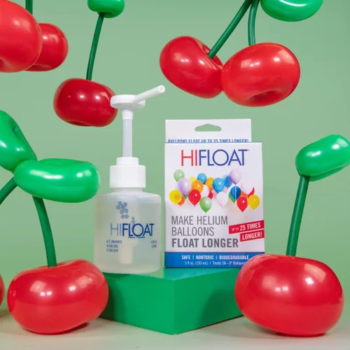 Vista 8 de LA Balloons Solución Hi-Float, 5 oz, Transparente