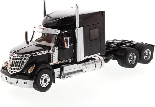 Vista 4 de International Lonestar Sleeper Cab Truck Tractor Negro 1/50 Diecast Modelo por Diecast Masters 71023
