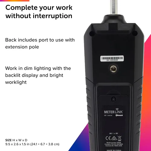 Vista 5 de FLIR Medidor de Humedad con Sonda Esférica MR59 y Bluetooth