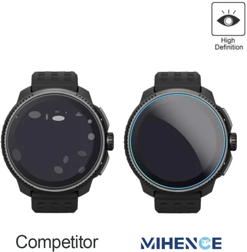 Vista 5 de Protector de pantalla compatible con Suunto Race 2 / Race, película protectora de vidrio templado antiarañazos 9H (3 unidades)