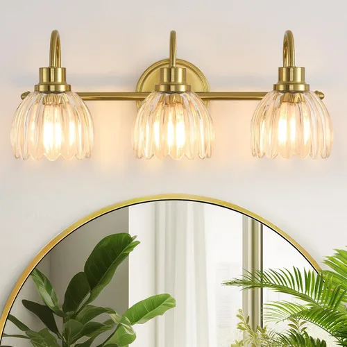 Vista 15 de Lámparas de baño (2 luces, 38 cm), luces de tocador mate negras para baño con pantalla de vidrio esmerilado blanco, luces de pared modernas