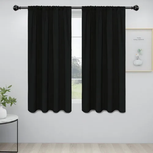Vista 109 de Easy-Going - Cortinas opacas con bolsillo para varilla para dormitorio, cortinas de ventana para oscurecer la habitación para sala de estar