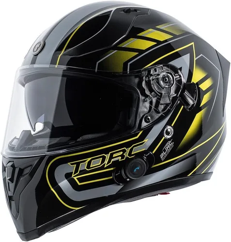 Vista 7 de Torc T-15B Casco de cara completa con Bluetooth Captain Shadow