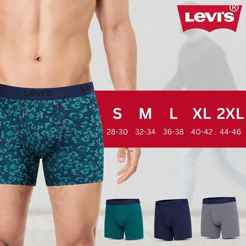 Vista 6 de Levi's Mens Boxer Briefs Breathable Stretch Underwear 4 Pack