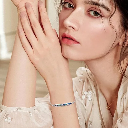 Vista 6 de YFN Pulsera ajustable inspiradora de plata de ley grabada, regalo de graduación para ella, pulseras para mujer