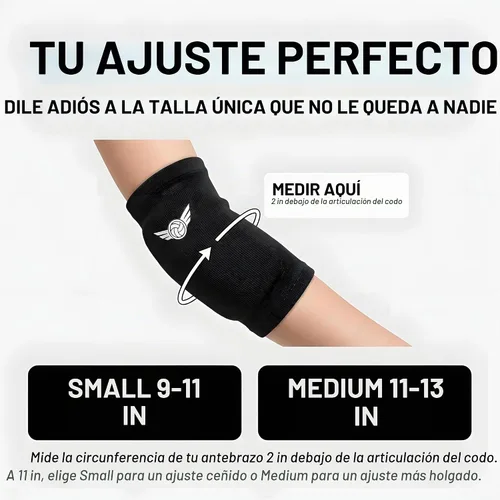 Vista 7 de Coderas de Voleibol - Protección de Alto Rendimiento, Espuma EVA de 10mm de Grosor en Dos Tallas para un Ajuste Seguro y Cómodo