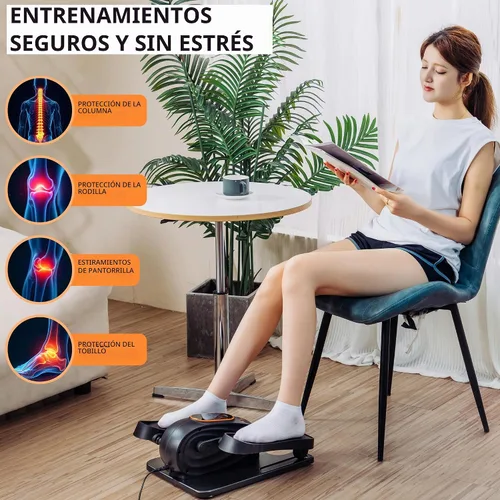 Vista 4 de Under Desk Elliptical Exercise Machine, Electric Leg Exerciser with 12 Speeds, Forward & Reverse Modes,Quiet Compact Seated Pedal Stepper Machine