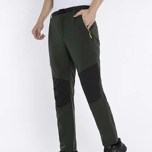 Vista 8 de Yuzhih Hiking Pants with Belt for Men Solid Color Assault Pants Slim Fit Patchwork Pants Outdoor Breathable Cargo Pants