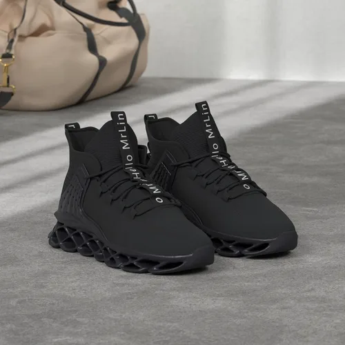 Vista 2 de DUDHUH Zapatos deportivos cómodos para correr para hombre, cómodos, atléticos, para caminar y caminar, a la moda, tenis