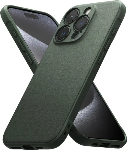 Vista 31 de Ringke Onyx - Funda para iPhone 15 Case, [Se Siente Bien en la Mano] resistente al aceite y a la suciedad, cubiertas individuales para lentes