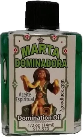 Vista 2 de Marta Dominadora, Aceite Espiritual con 1 Dram Perfume Set para Magia y Rituales. Aceite Espiritual para Rituales Y Magia.