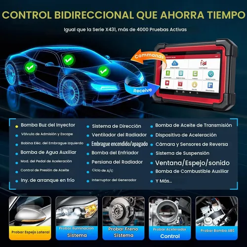 Vista 5 de [Usado] LAUNCH Escáner X431 CRP919EBT OBD2, herramienta de escaneo bidireccional Bluetooth inalámbrica avanzada, código ECU, CANFD/DOIP, FCA