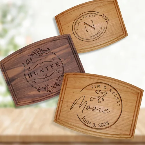 Vista 2 de Custom Cutting Board, Anniversary Gifts, Personalized Cutting Board, Gift For Dad, Couples Gifts, Personalized Charcuterie Board, wedding gifts for