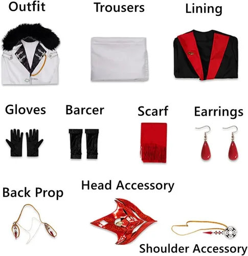 Vista 2 de Weixu Cosplay Costume for Men Cloak Outfit Halloween Carnival Suit