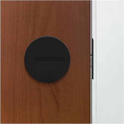 Vista 4 de Nuk3y Thor Series Slim Round Modern Contemporary (cerrojo de seguridad [cilindro único], negro mate)