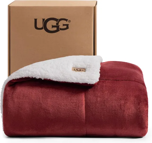 Vista 15 de UGG Nita - Manta para sofá, forro polar de lujo, 50 x 70 pulgadas, color Blanco