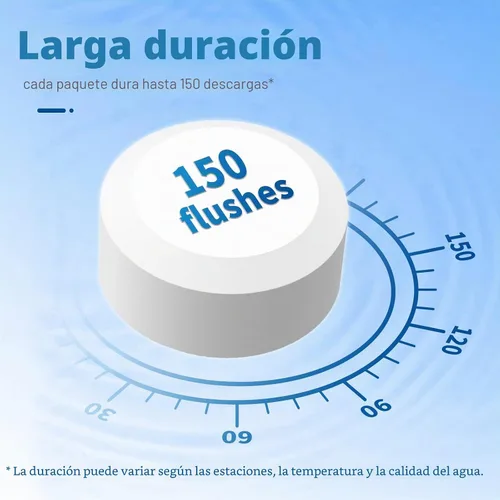 Vista 7 de Vacplus Paquete de 30 pastillas limpiadoras de inodoro, limpiadores automáticos de inodoro con lejía para desodorizar y descalcificar, limpiador