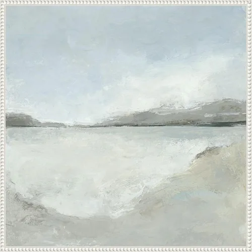 Vista 15 de Amanti Art Lienzo enmarcado para pared, 16 x 16 pulgadas, sutil costero por Hannah Dawson, lienzo enmarcado para pared, obras de arte abstractas