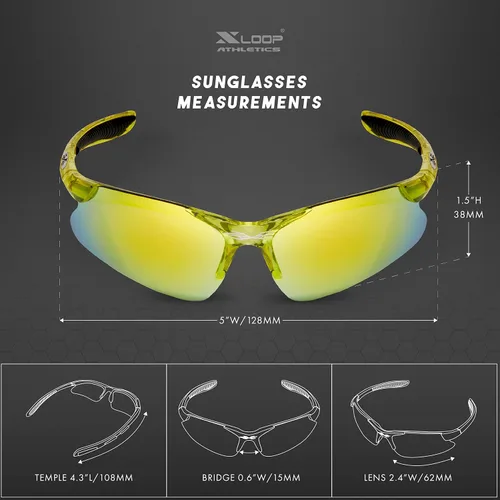 Vista 7 de Lentes de sol deportivas para niños y niñas de 3 a 10 años de edad, para béisbol, ciclismo, softbol, lentes UV400