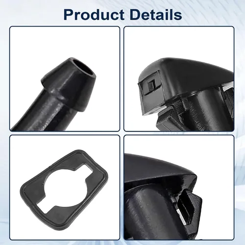 Vista 7 de XQSMWF 2 boquillas de pulverización para limpiaparabrisas 5113049AA para Chrysler 300 2005-2010 para Dodge Ram 1500 2009-2015 2500 3500