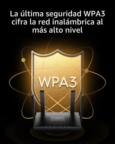 Vista 6 de Cudy AX3000 Router Wi-Fi 6, 4 puertos GbE, soporte de malla y aplicaciones, WR3000 V2.0