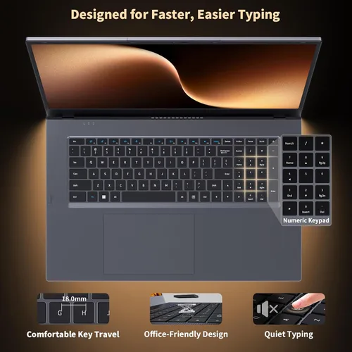 Vista 22 de EKY Portátil de 18,5 pulgadas, 16 GB de RAM, SSD de 1 TB, computadora