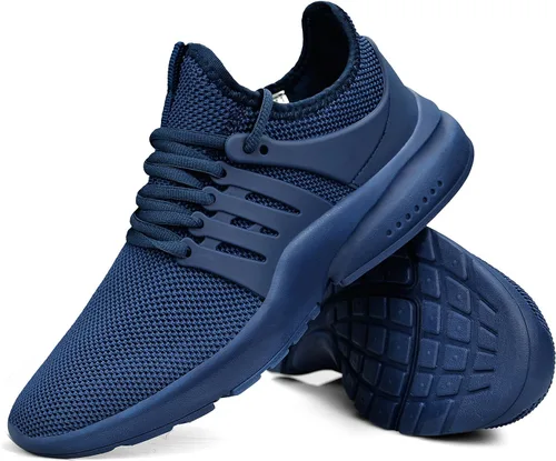 Vista 7 de tenis para hombre, antideslizantes, resistentes al deslizamiento, de punto.