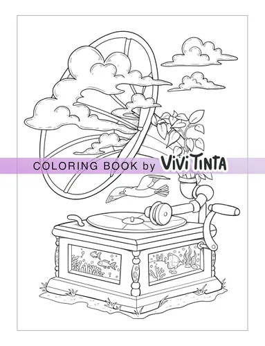 Vista 7 de Time To Chill Coloring Book of Awe-inspiring Discovery into the Tiny Worlds for Stress Relief and Relaxation