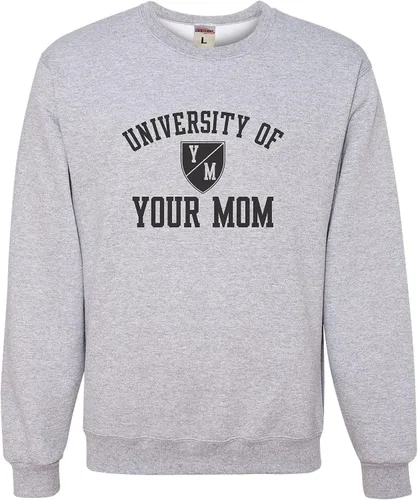 Vista 57 de Go All Out University of Your Mom - Sudadera con cuello redondo para hombre