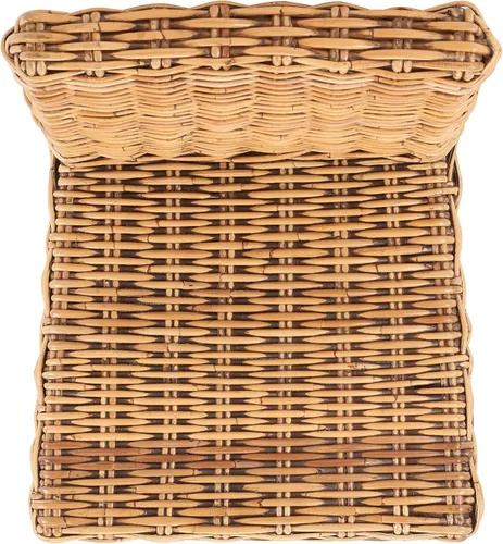 Vista 6 de SAFAVIEH Furniture - Taburete de bar Tobie Rattan - Altura del asiento de 29.53 pulgadas - Marrón miel lavado - Madera de mango - Diseño de asiento