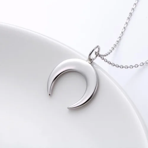 Vista 3 de Gargantilla ajustable de plata de ley S925 con colgante, joyería para mujeres y niñas., plata de ley