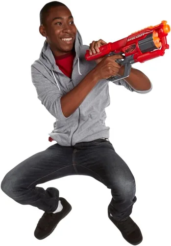 Vista 5 de Lanzador Nerf N-Strike Elite Mega CycloneShock., Multicolor