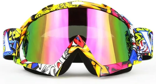 Vista 19 de JAMIEWIN - Gafas de motocross ATV para bicicleta de tierra, motocicleta, UTV MX OTG, gafas para carretera fuera de pista, lentes transparentes anti