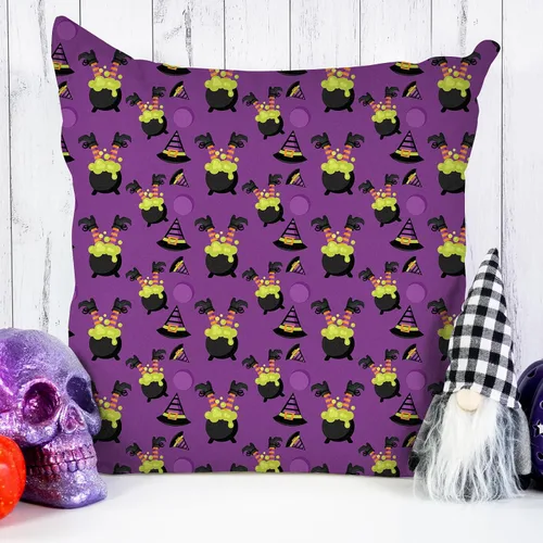 Vista 5 de Whaline 12 paquetes de tela de algodón de Halloween de 10 x 10 pulgadas, tela de monstruo de calabaza, telas de costura coloridas para decoración