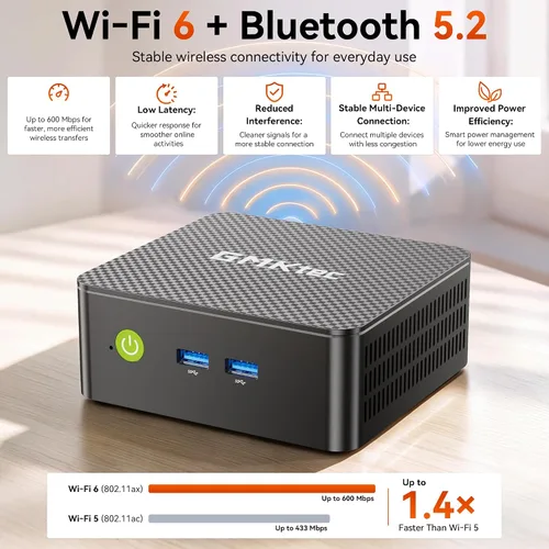 Vista 7 de GMKtec G3 Ultra Mini PC Intel 7505 (hasta 3,5 GHz) 16 GB LPDDR4 512 GB SSD