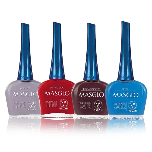 Vista 11 de MASGLO Esmalte de uñas Always Set 4 piezas Kit de colores favoritos de rojo - 4 esmaltes de 0.5 fl. oz.