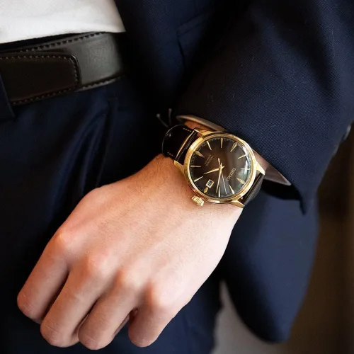 Vista 4 de SEIKO PRESAGE SRPD36J1 - Reloj de cóctel con esfera marrón de edición limitada "Old Fashioned", Blanco