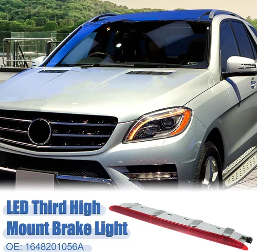 Vista 2 de X AUTOHAUX Tercera luz de freno trasero de alto nivel 1648201056A para Mercedes-Benz W164 ML Clase ML320 ML350 ML500 ML550 ML63AMG 2005-2011
