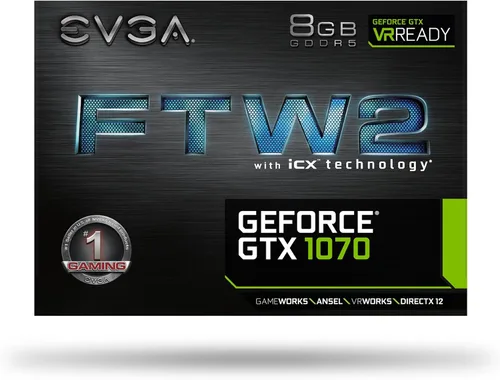 Vista 7 de Tarjeta gráfica GeForce GTX EVGA 1070 SC Gaming ACX 3.0, 08G-P4-6173-KR