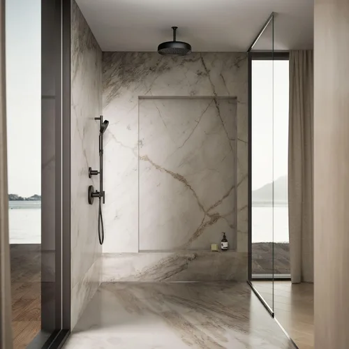 Vista 9 de KOHLER 26291-G-BL Statement™ Cabezal de lluvia redondo de 12" de una sola función, 1.75 gpm, negro mate